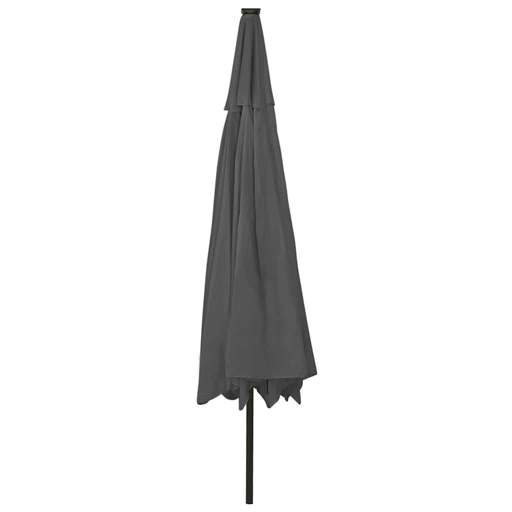 Ombrellone da Giardino con Luci LED 400 cm Antracite