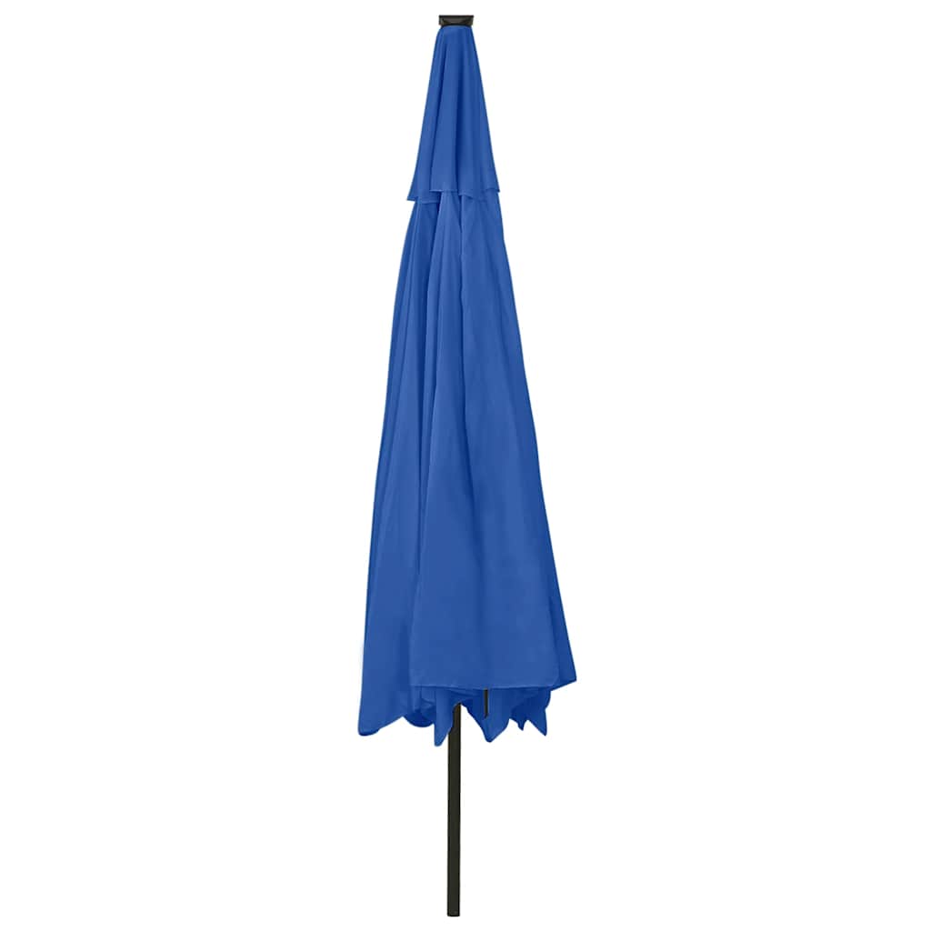 Ombrellone da Giardino con Luci LED 400 cm Azzurro