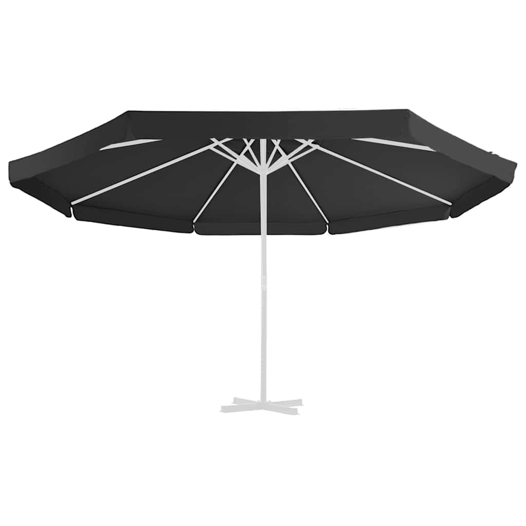 Telo di Ricambio per Tenda da Sole Nero 515 cm