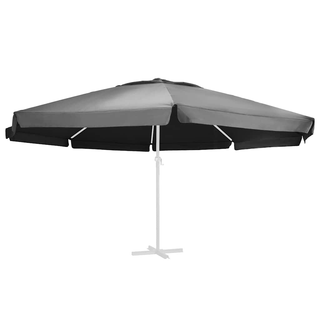 Telo di Ricambio per Ombrellone Antracite 610 cm