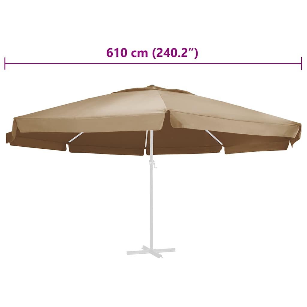 Telo di Ricambio per Ombrellone Talpa 610 cm