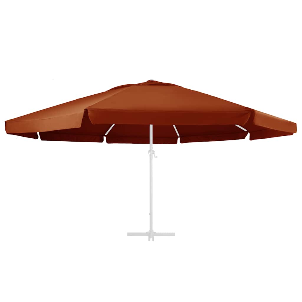 Telo di Ricambio per Ombrellone Terracotta 610 cm