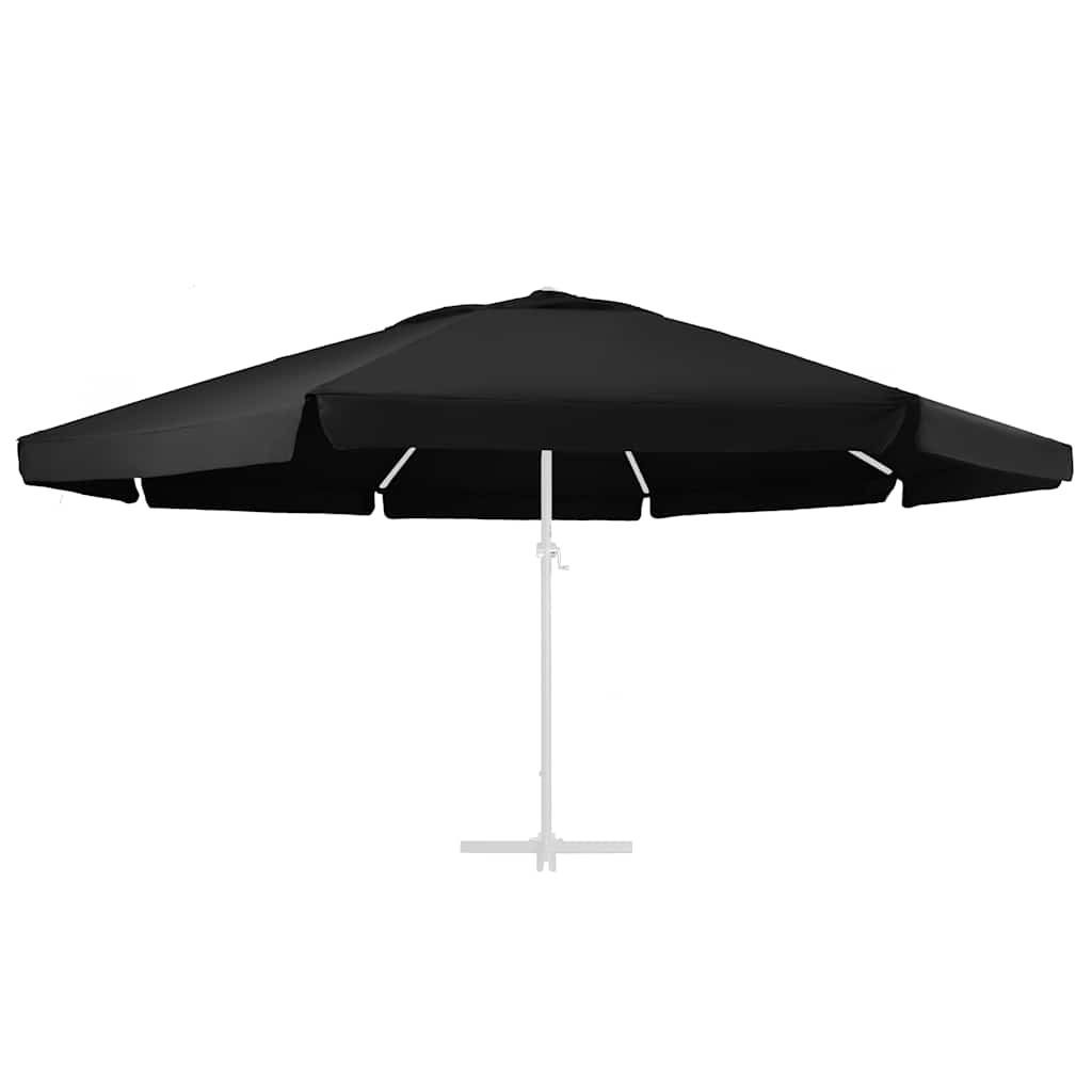 Telo di Ricambio per Ombrellone Nero 610 cm