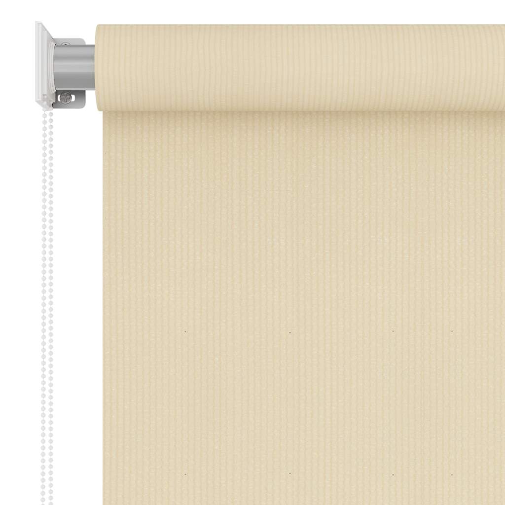 Tenda a Rullo per Esterni color crema 65(L)x230(A) cm HDPE