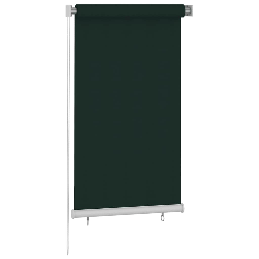 Tenda a Rullo per Esterni 85(L)x140(A) cm Verde scuro HDPE