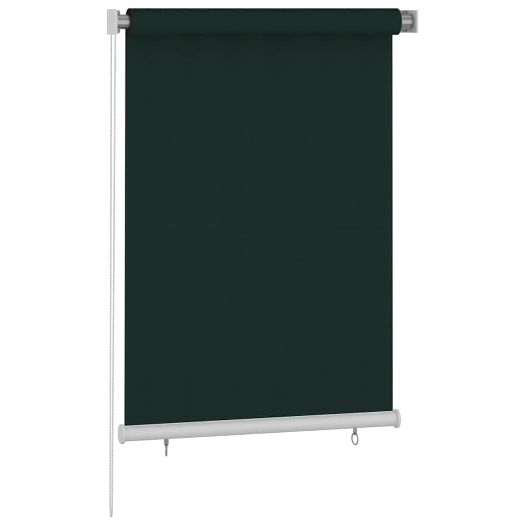 Tenda a Rullo per Esterni 105(L)x140(A) cm Verde scuro HDPE