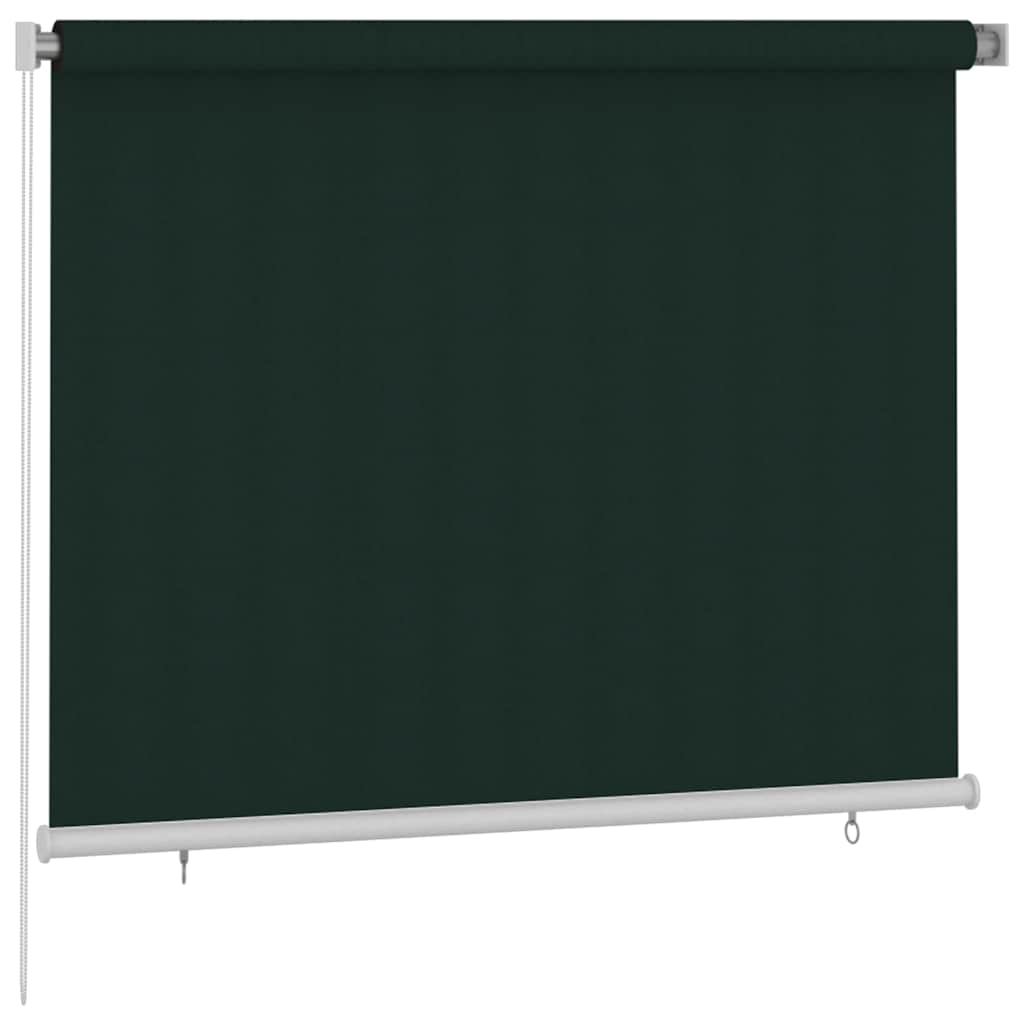 Tenda a Rullo per Esterni 185(L)x140(A) cm Verde scuro HDPE