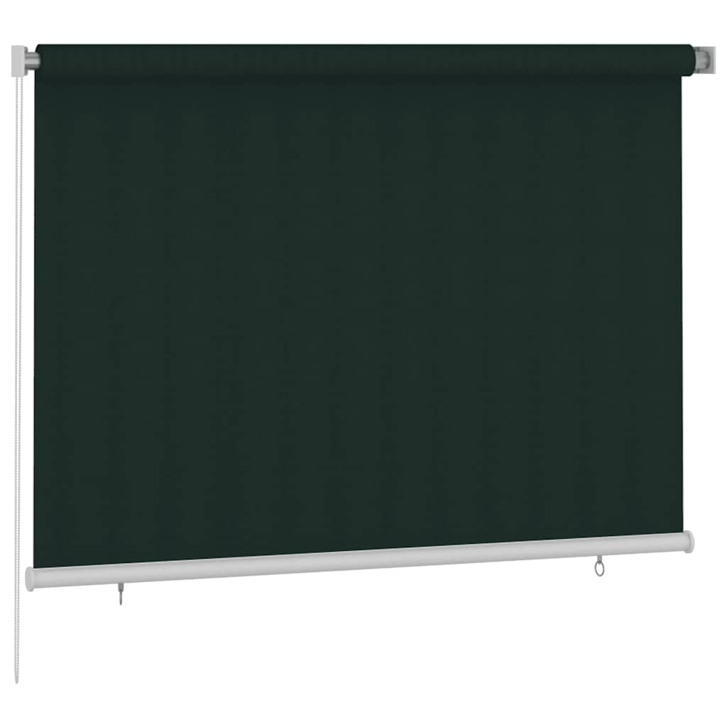 Tenda a Rullo per Esterni 205(L)x140(A) cm Verde scuro HDPE