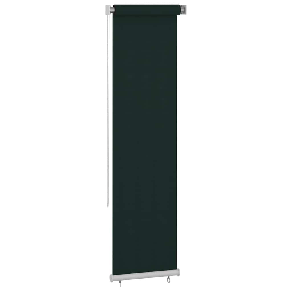 Tenda a Rullo per Esterni 65(L)x230(A) cm Verde scuro HDPE