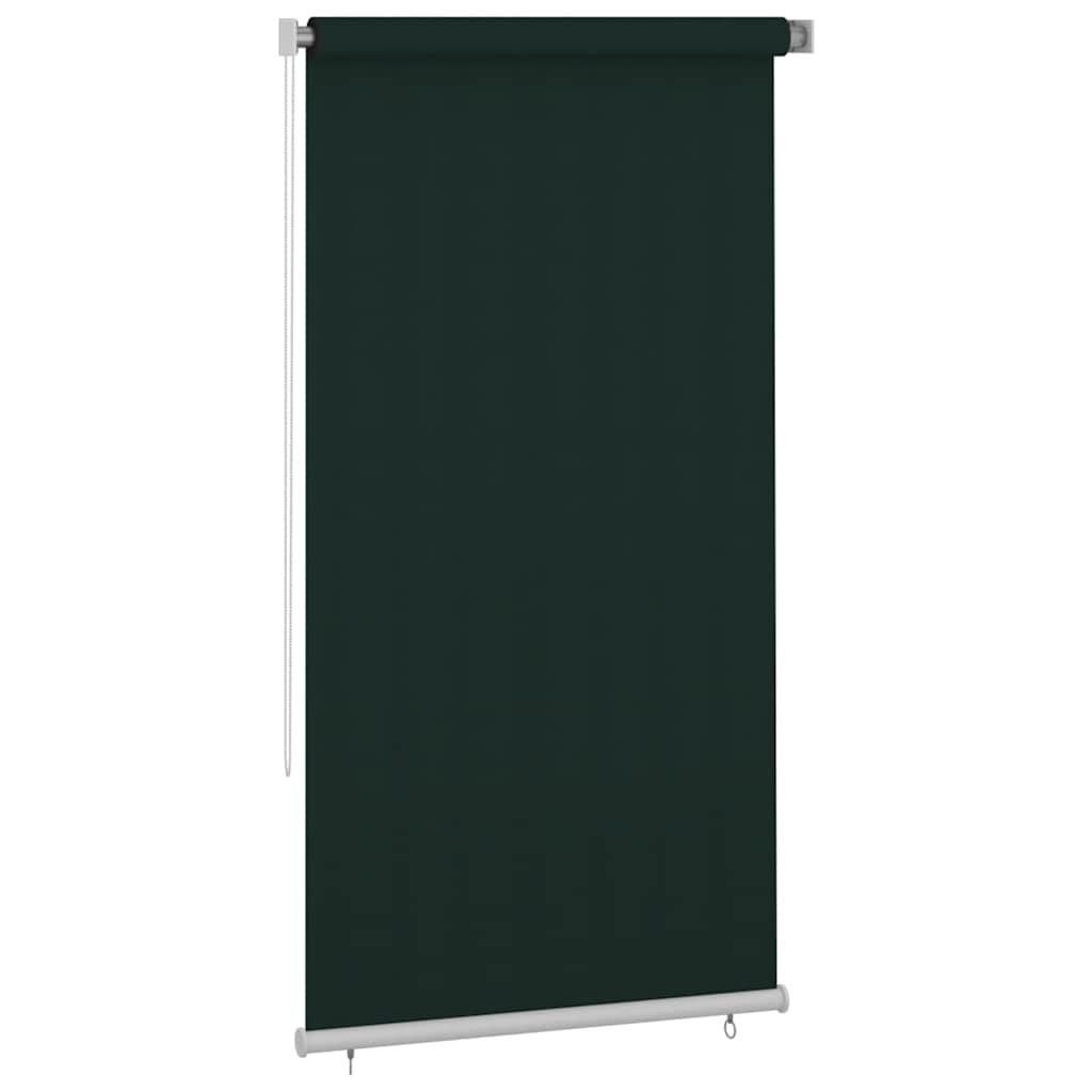 Tenda a Rullo per Esterni 125(L)x230(A) cm Verde scuro HDPE