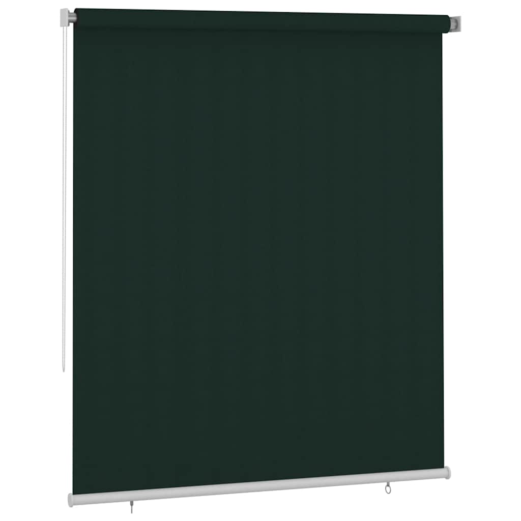 Tenda a Rullo per Esterni 205(L)x230(A) cm Verde scuro HDPE