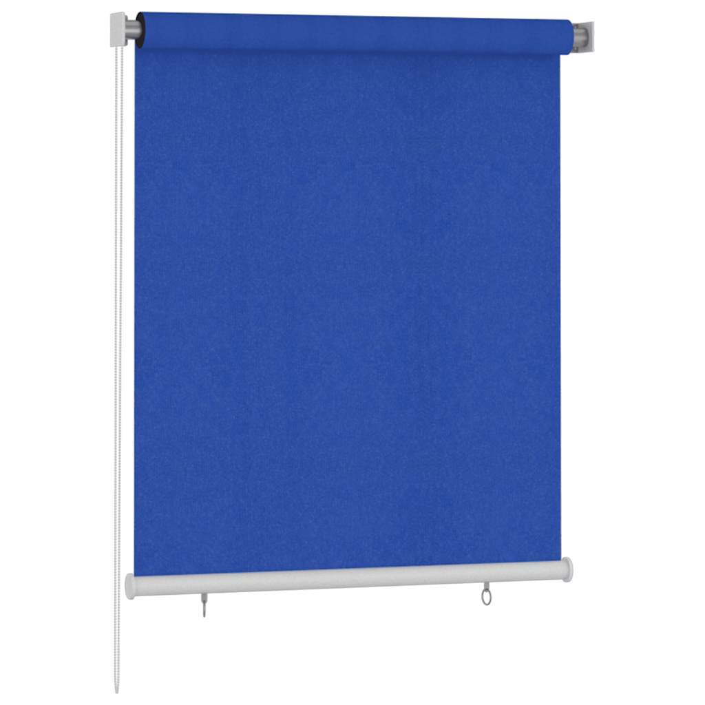 Tenda a Rullo per Esterni 125(L)x140(A) cm Blu HDPE