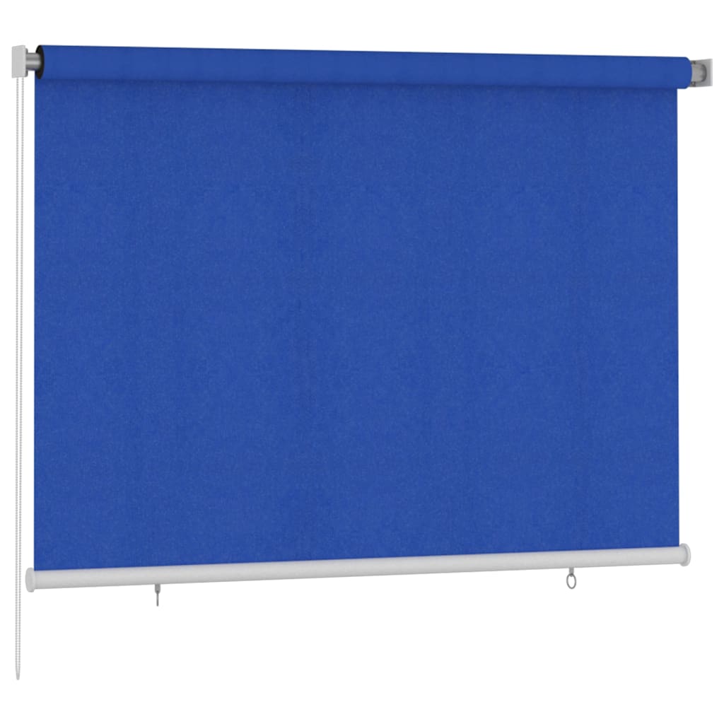 Tenda a Rullo per Esterni 205(L)x140(A) cm Blu HDPE
