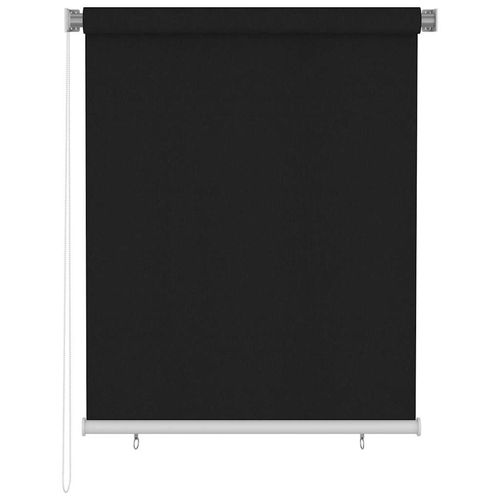 Tenda a Rullo per Esterni 125(L)x140(A) cm nera