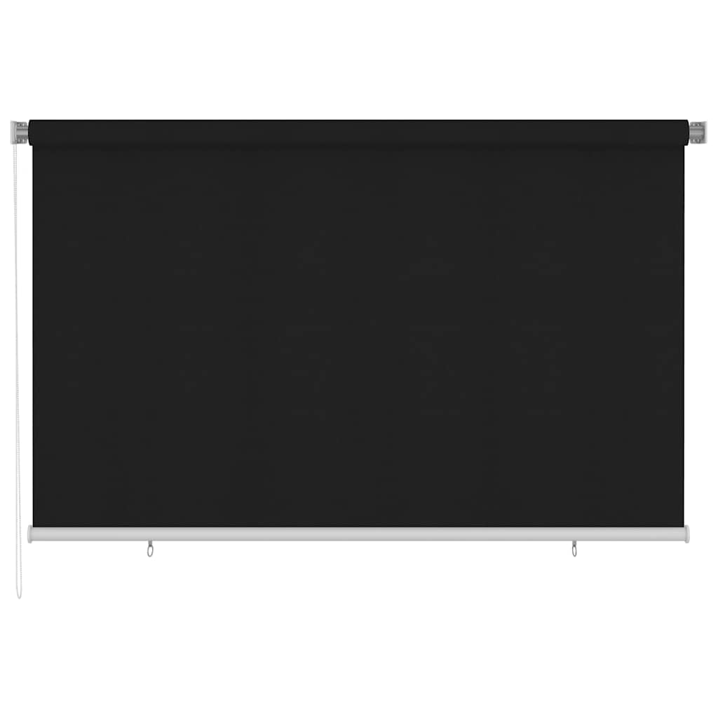 Tenda a Rullo per Esterni 245(L)x140(A) cm nera