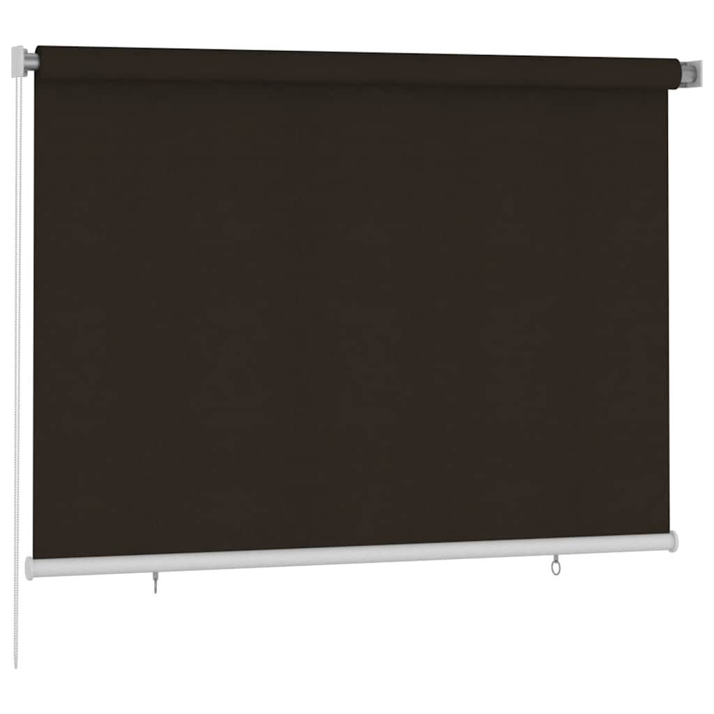 Tenda a Rullo per Esterni 205(L)x140(A) cm Marrone HDPE