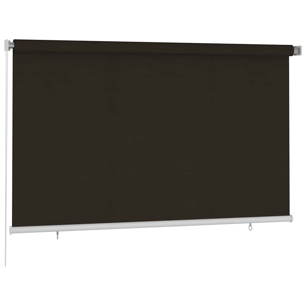Tenda a Rullo per Esterni 245(L)x140(A) cm Marrone HDPE