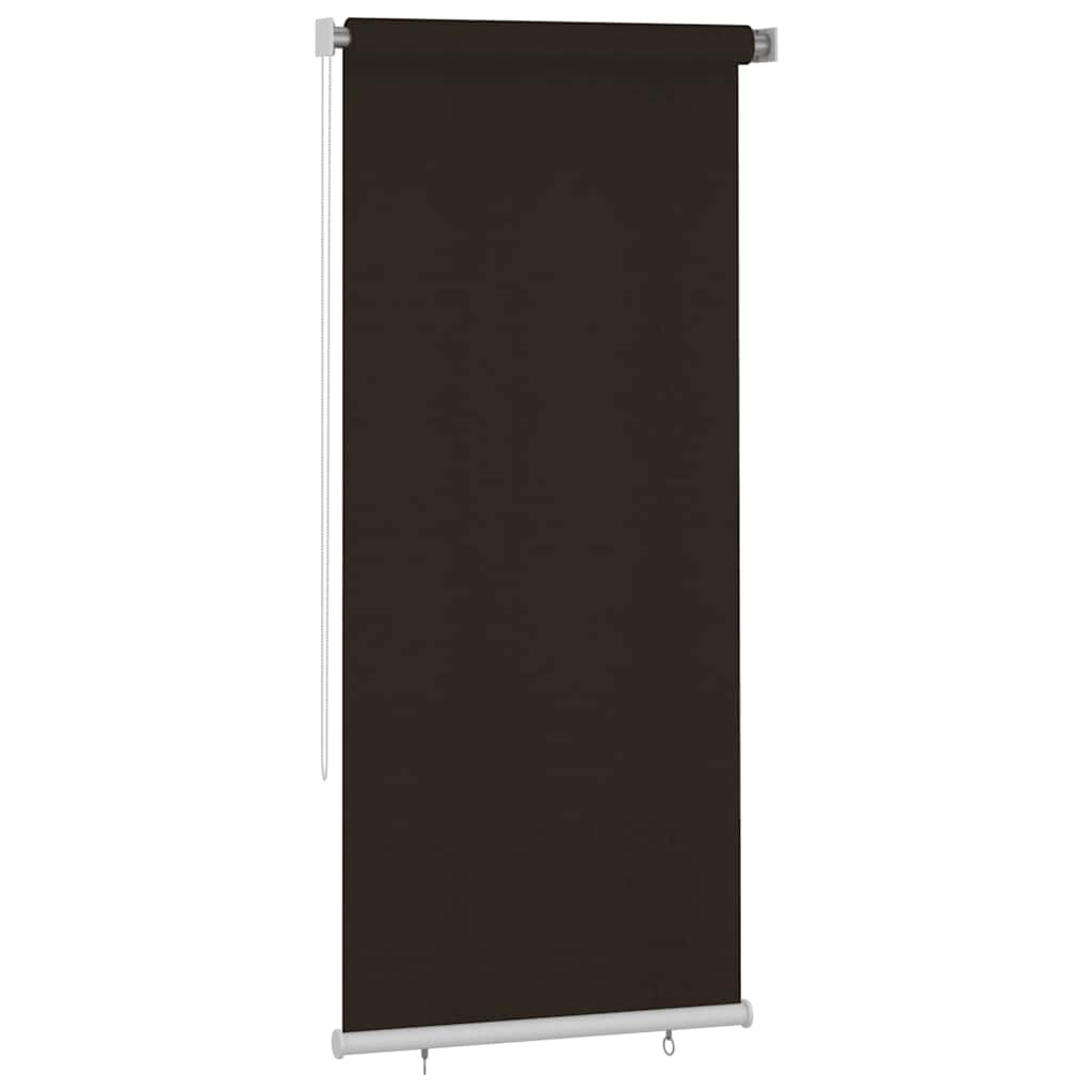 Tenda a Rullo per Esterni 105(L)x230(A) cm Marrone HDPE