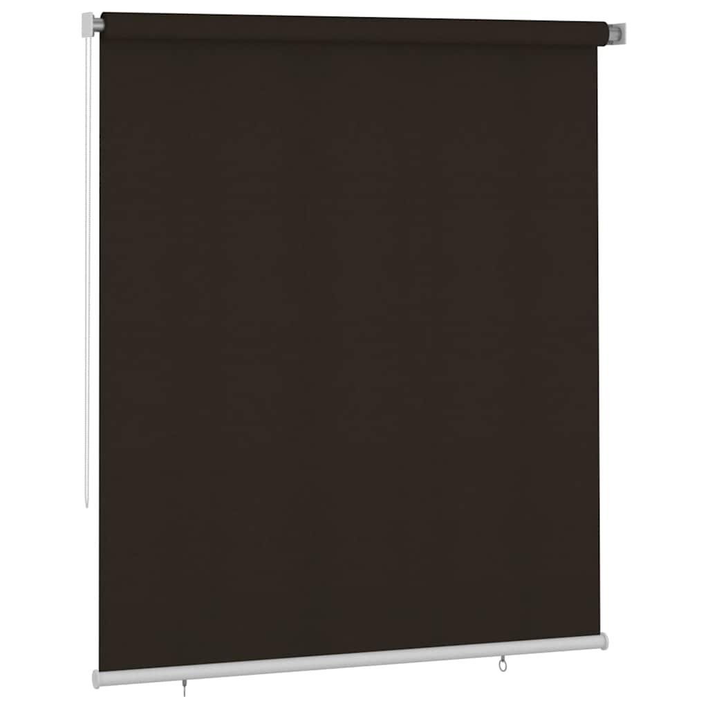Tenda a Rullo per Esterni 205(L)x230(A) cm Marrone HDPE