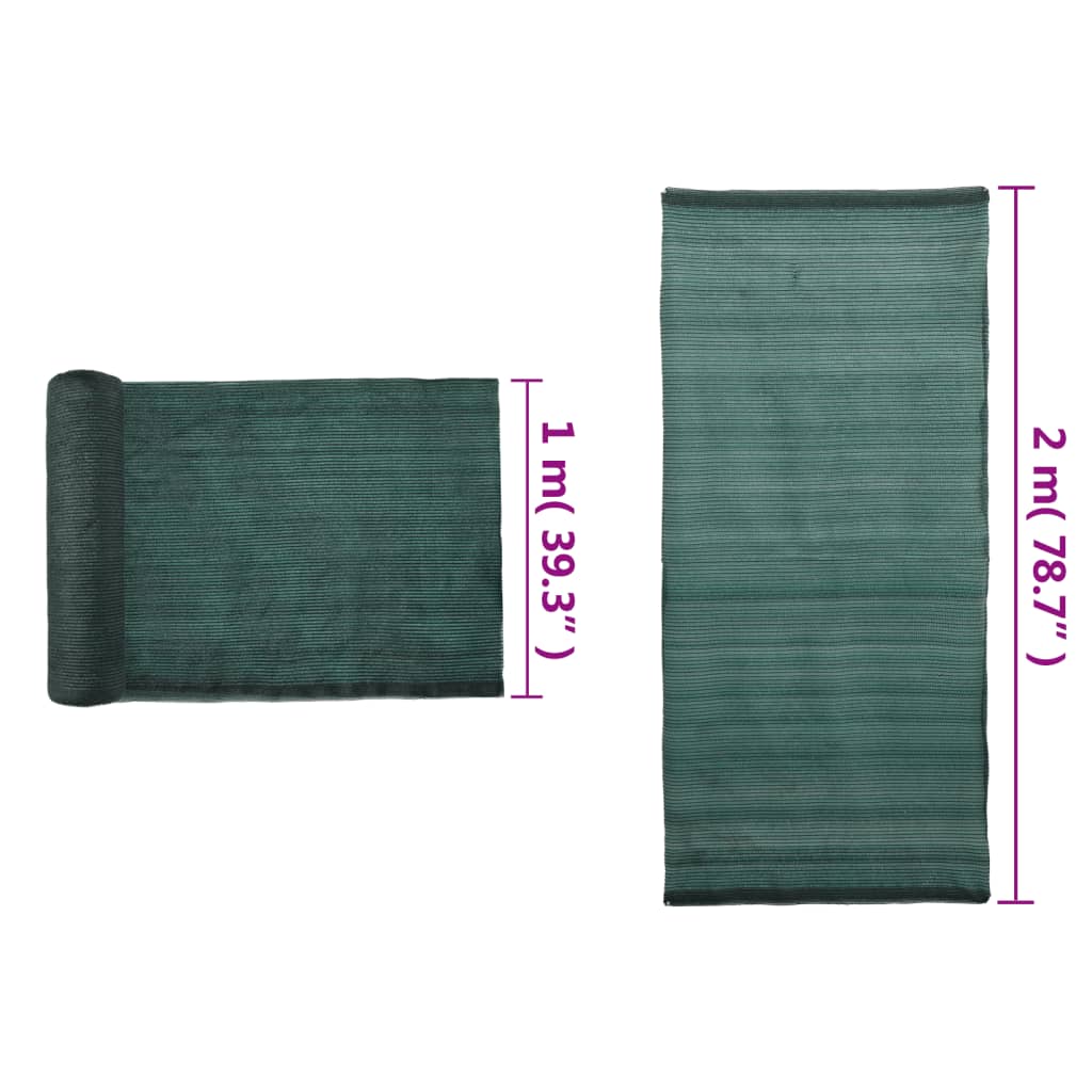 Rete per Privacy in HDPE 2x25 m Verde150 g/m²