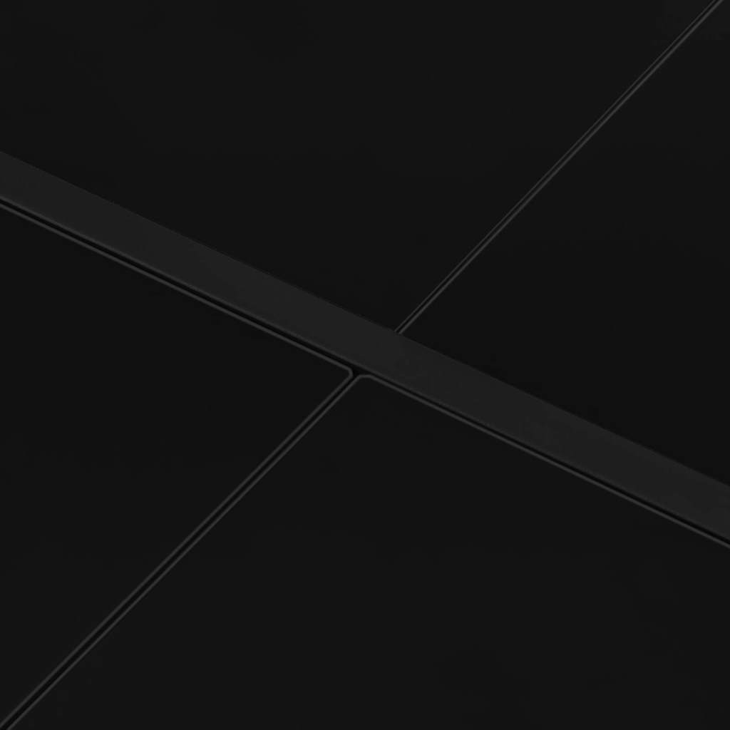 Tavolo da Giardino 130x130x72 cm Nero in Acciaio e Vetro