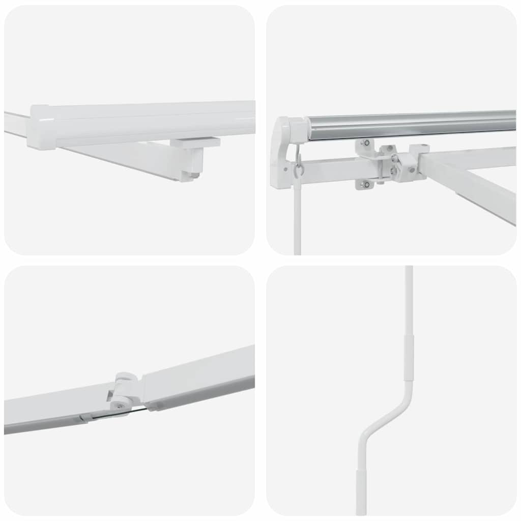 Struttura della tenda Bianco 400 × 350 cm Alluminio