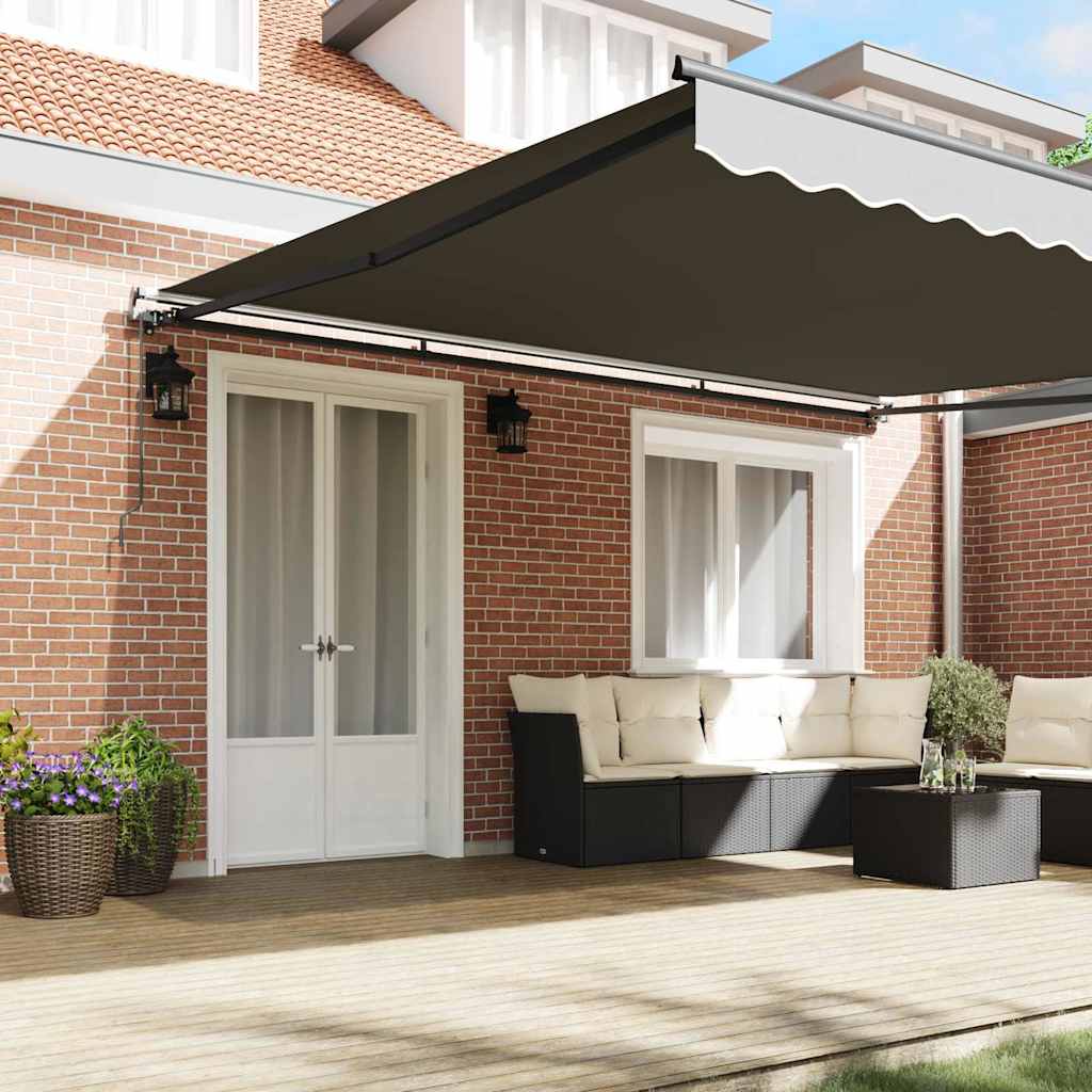 Struttura della tenda Antracite 500 × 350 cm Alluminio