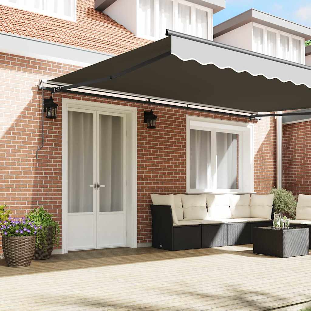Struttura della tenda Antracite 500 × 300 cm Alluminio