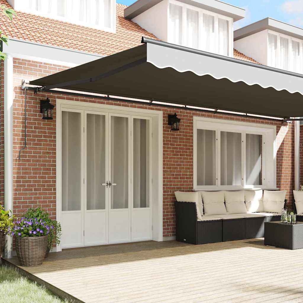 Struttura della tenda Antracite 600 × 300 cm Alluminio