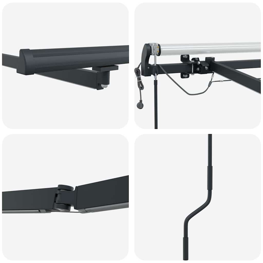 Struttura della tenda Antracite 450 × 300 cm Alluminio