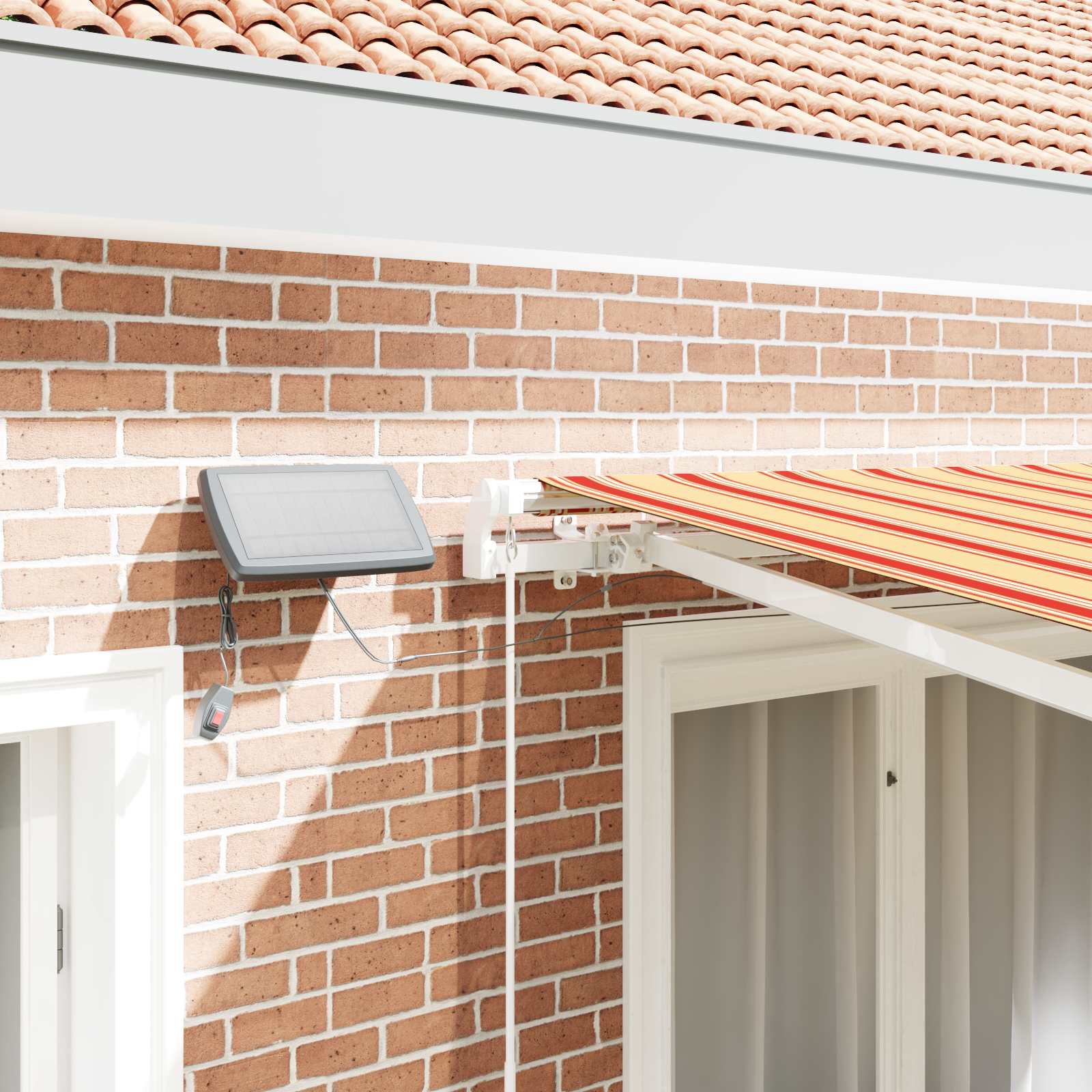 Telaio tenda da sole elettrico con LED e sensore 4,5 x 3,5 m