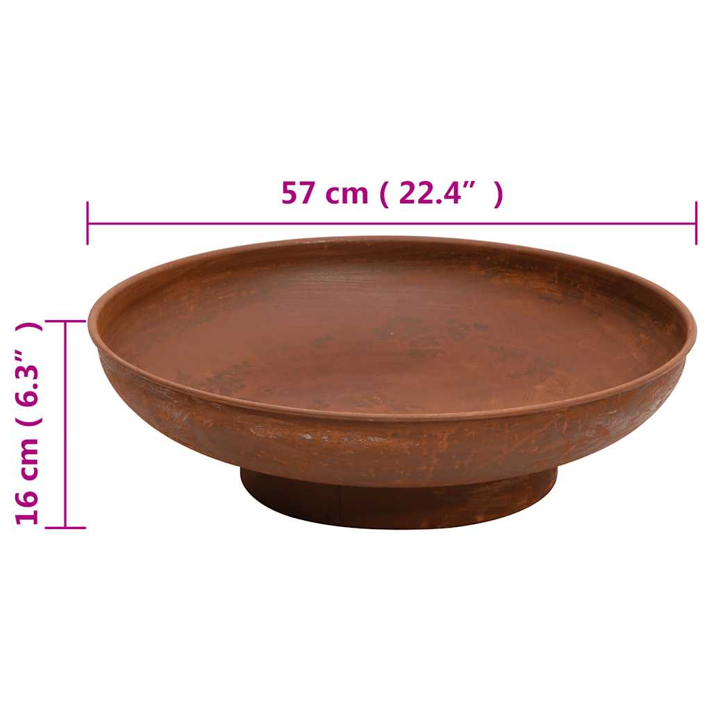 Braciere 57 cm in Acciaio
