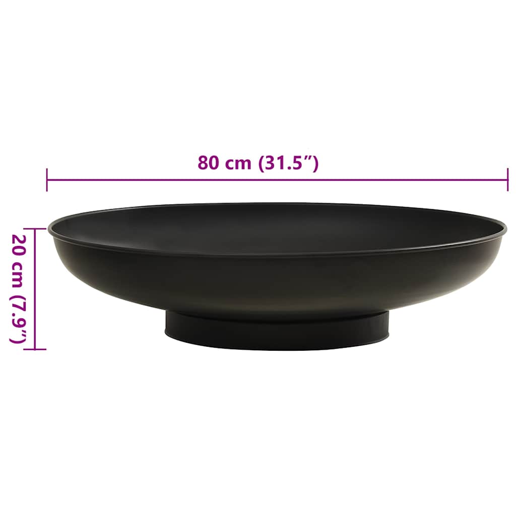 Braciere 80 cm in Acciaio