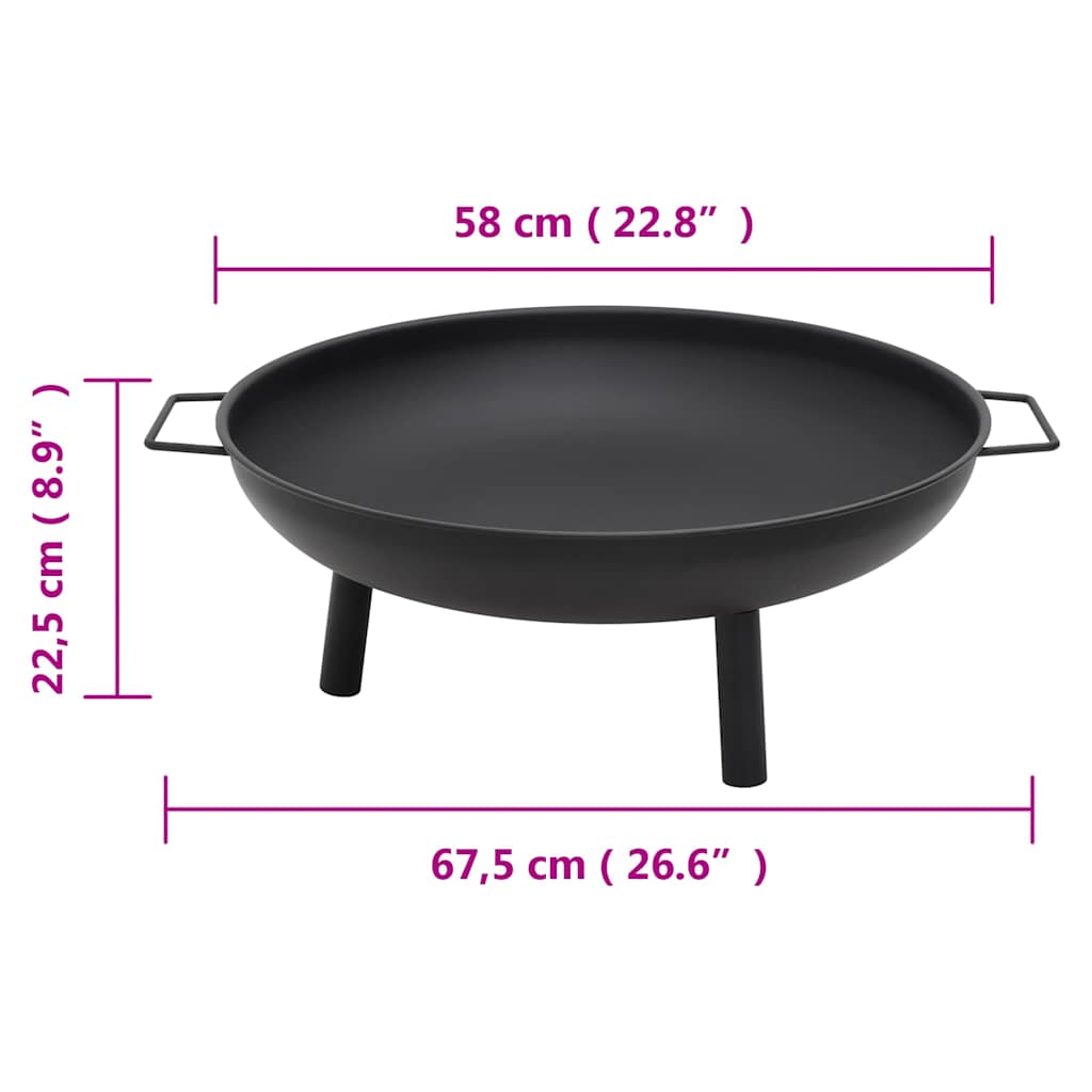 Braciere 67,5x58x22,5 cm in Acciaio