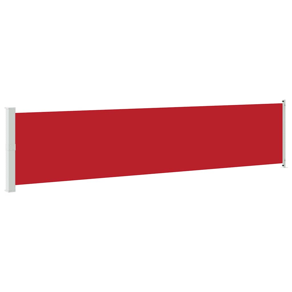 Tenda Laterale Retrattile per Patio 140x600 cm Rossa