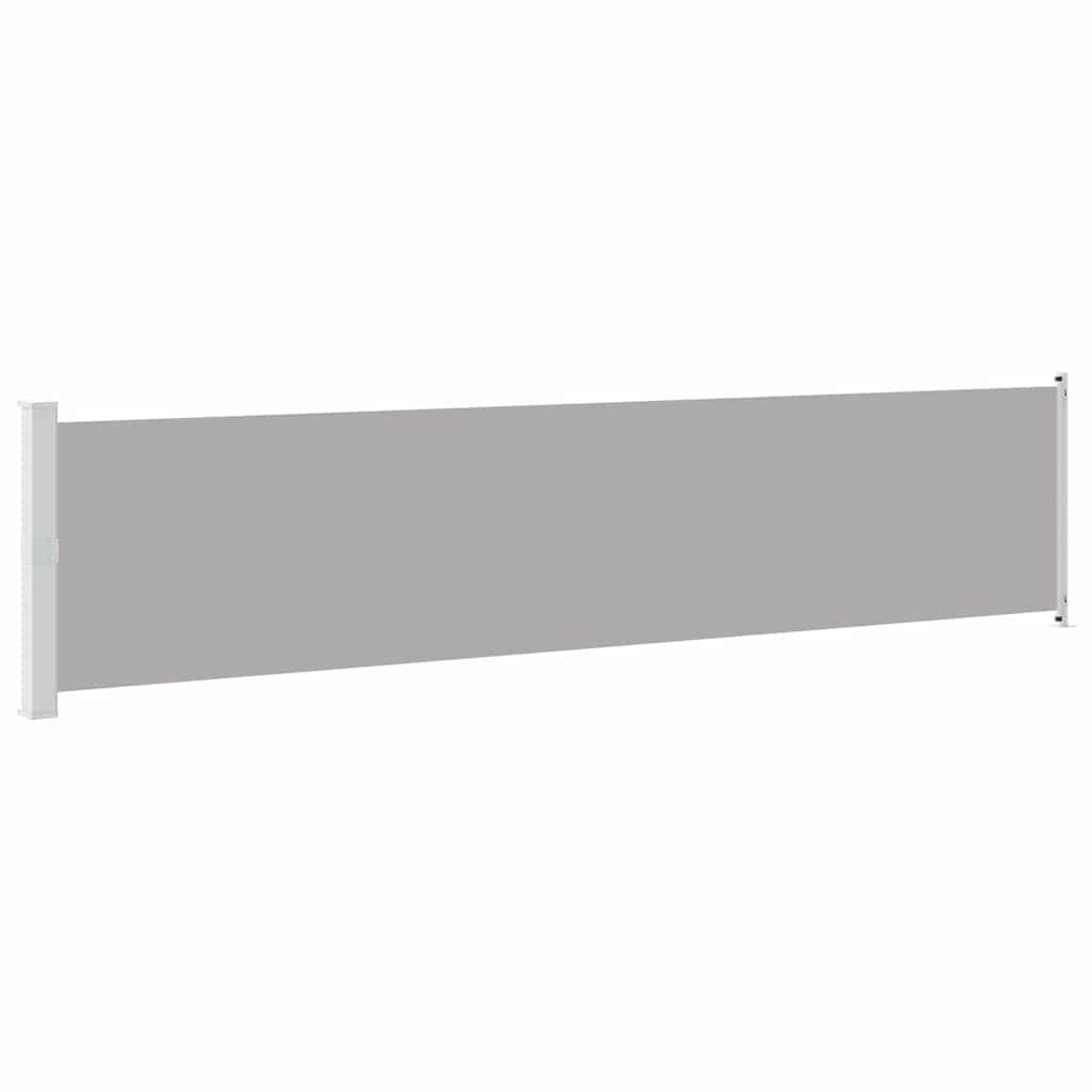 Tenda Laterale Retrattile per Patio 140x600 cm Grigio