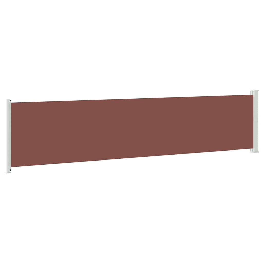Tenda Laterale Retrattile per Patio 140x600 cm Marrone
