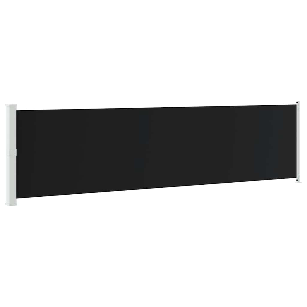 Tenda Laterale Retrattile per Patio 600x160 cm Nera