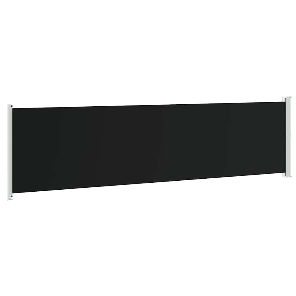 Tenda Laterale Retrattile per Patio 600x160 cm Nera