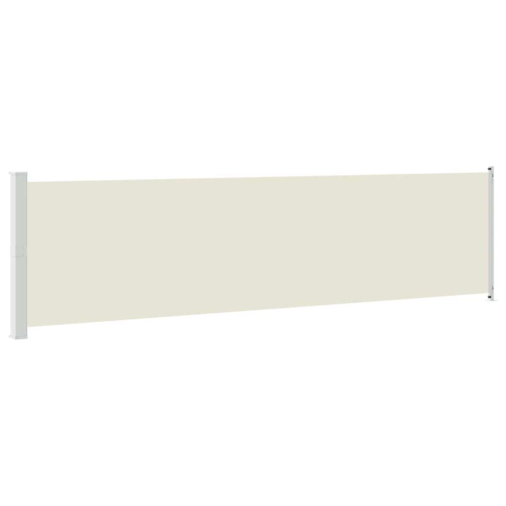 Tenda Laterale Retrattile per Patio 614x160 cm Crema