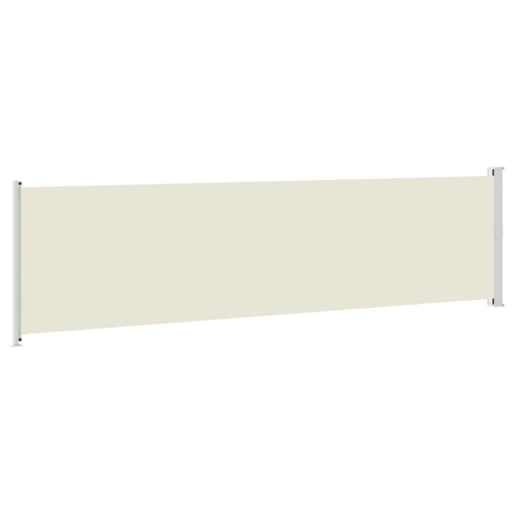 Tenda Laterale Retrattile per Patio 614x160 cm Crema