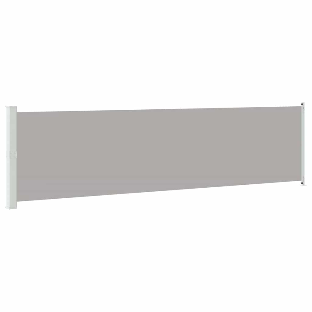 Tenda Laterale Retrattile per Patio 614x160 cm Grigia