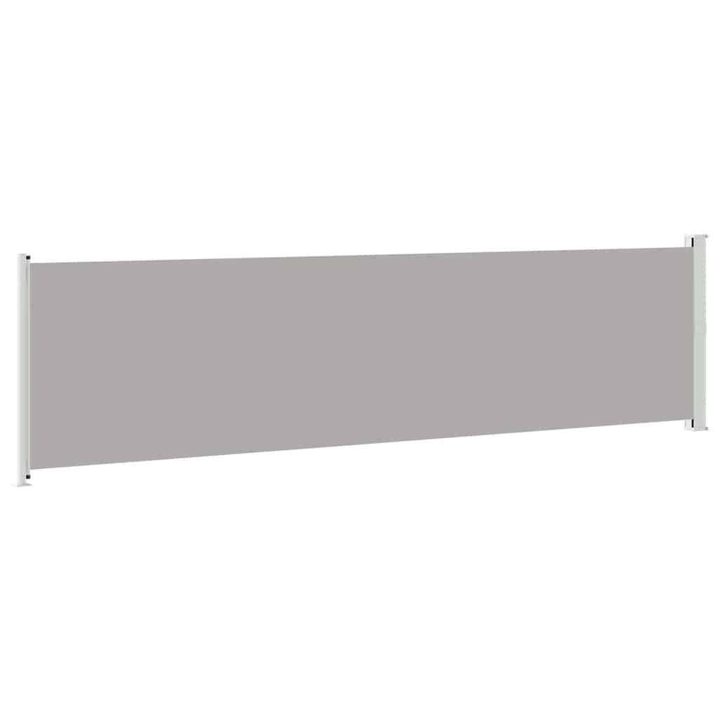 Tenda Laterale Retrattile per Patio 614x160 cm Grigia