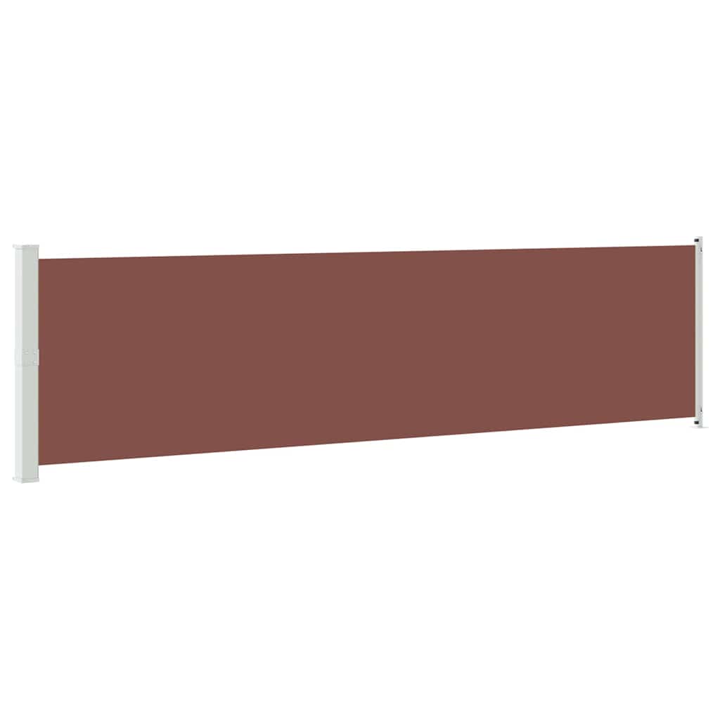 Tenda Laterale Retrattile per Patio 614x160 cm Marrone