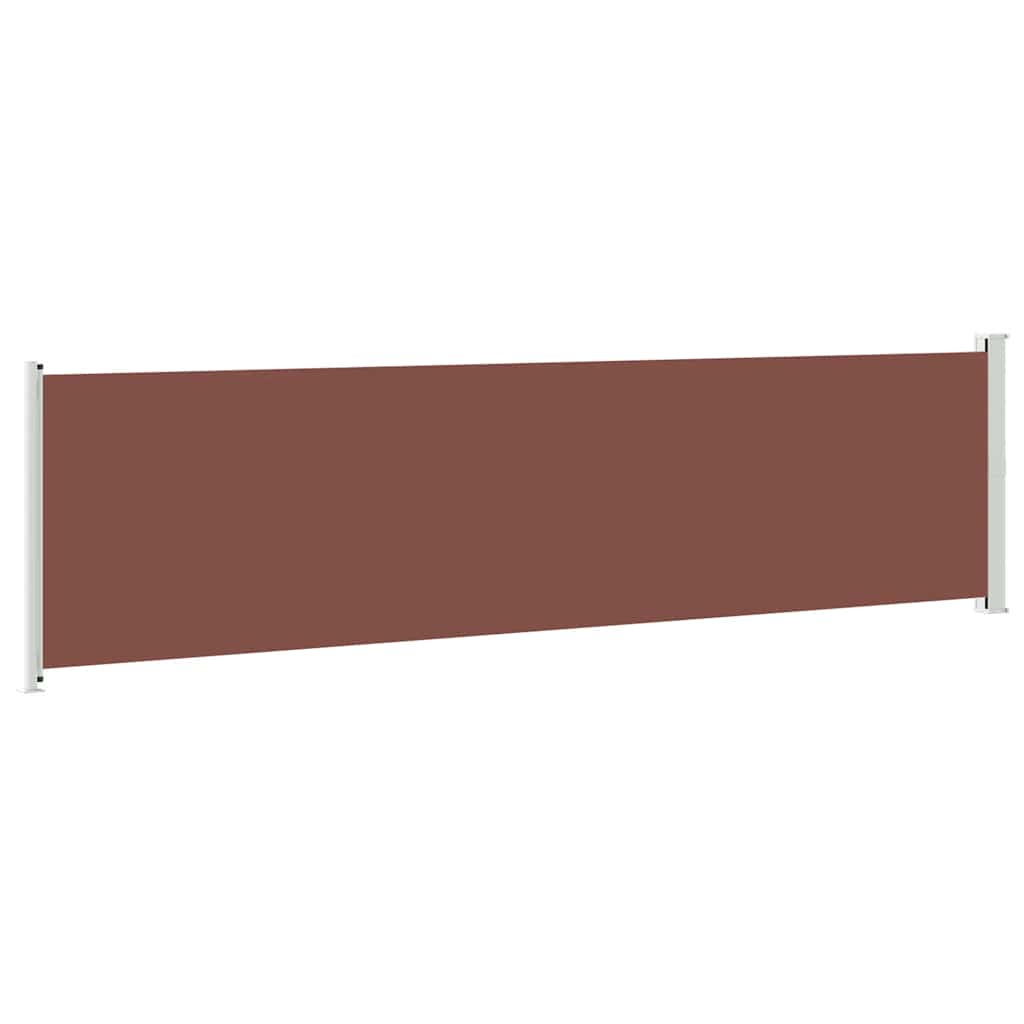 Tenda Laterale Retrattile per Patio 614x160 cm Marrone