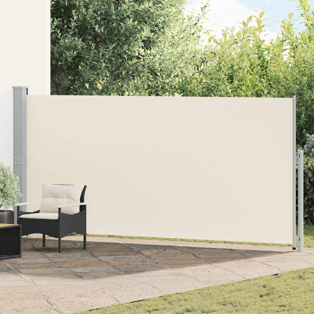 Tenda Laterale Retrattile per Patio 600x170 cm Crema