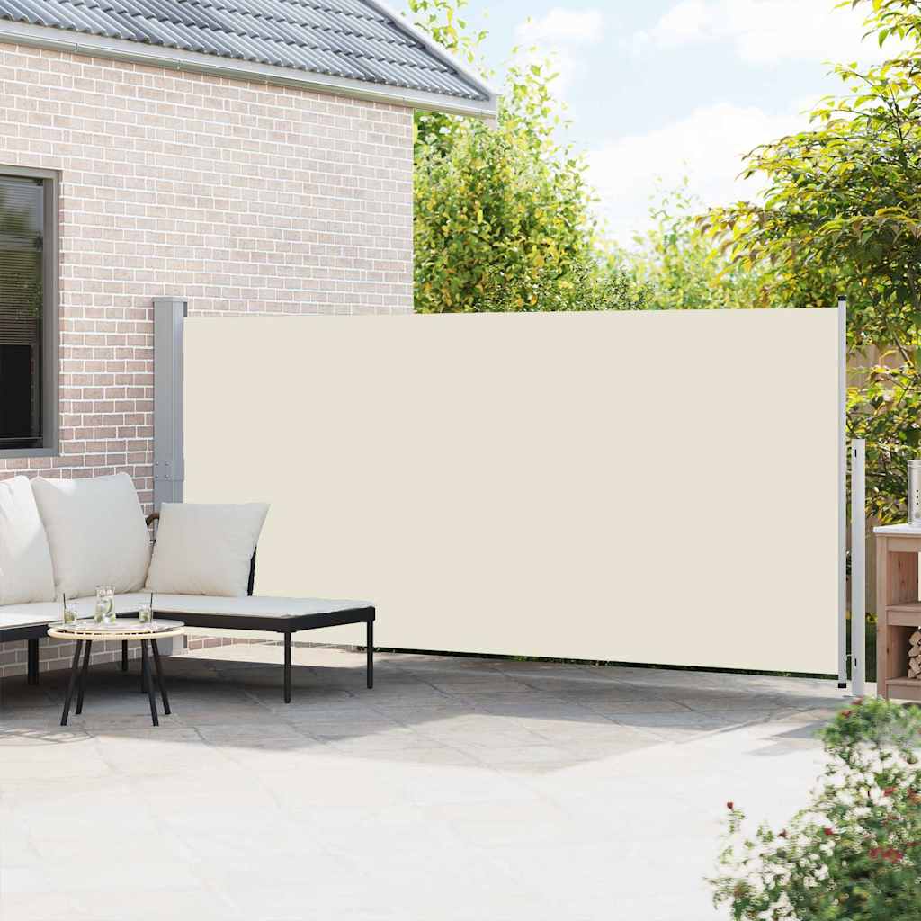 Tenda Laterale Retrattile per Patio 600x170 cm Crema
