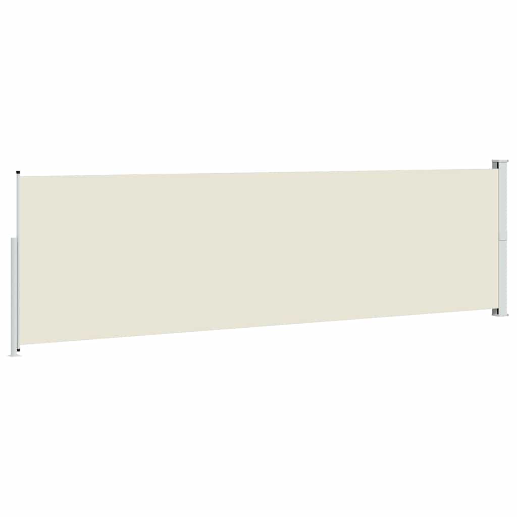 Tenda Laterale Retrattile per Patio 600x170 cm Crema