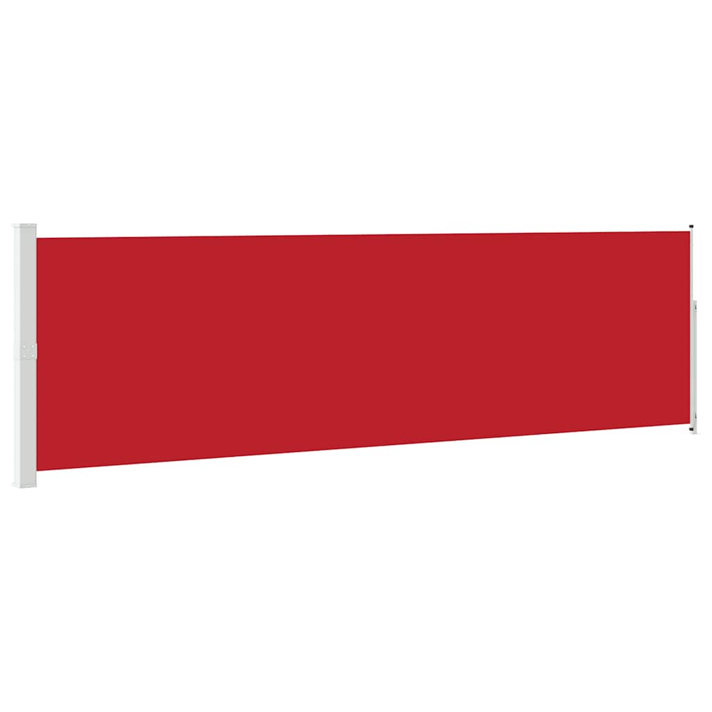 Tenda Laterale Retrattile per Patio 600x170 cm Rossa