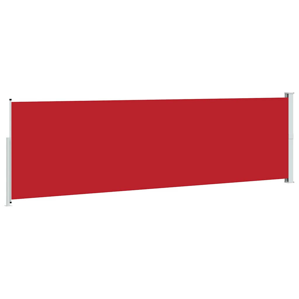 Tenda Laterale Retrattile per Patio 600x170 cm Rossa